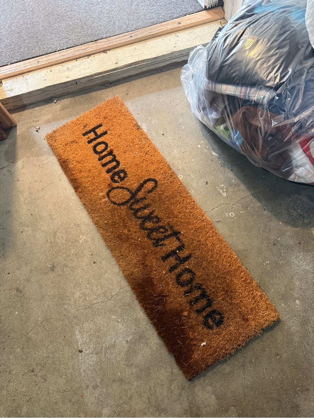 'Home Sweet Home' Brown Coir Door Mat